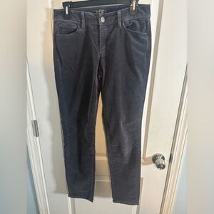 Ann Taylor VINTAGE Charcoal Corduroy Curvy Skinny Pants size 4 EUC